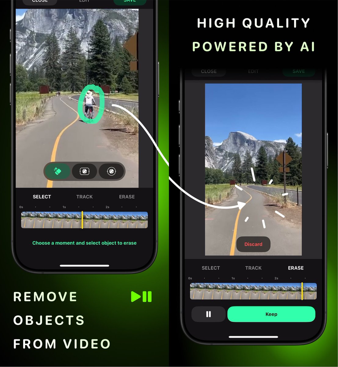 مجاني لفترة  
للايفون للايباد
🎁🎁🎁🎁🎁 
🚨🚨🚨🚨 
✔️✔️✔️ 
🤙🏻🤙🏻 
👇 

يستخدم هذا التطبيق تقنية الذكاء الاصطناعي لإزالة الأشياء أو الأشخاص أو النصوص غير المرغوب فيها من مقاطع الفيديو، مما يوفر نتائج سلسة. يوفر أدوات لتتبع الكائنات وتتبع القناع المخصص ومحو الكائنات باستخدام الذكاء