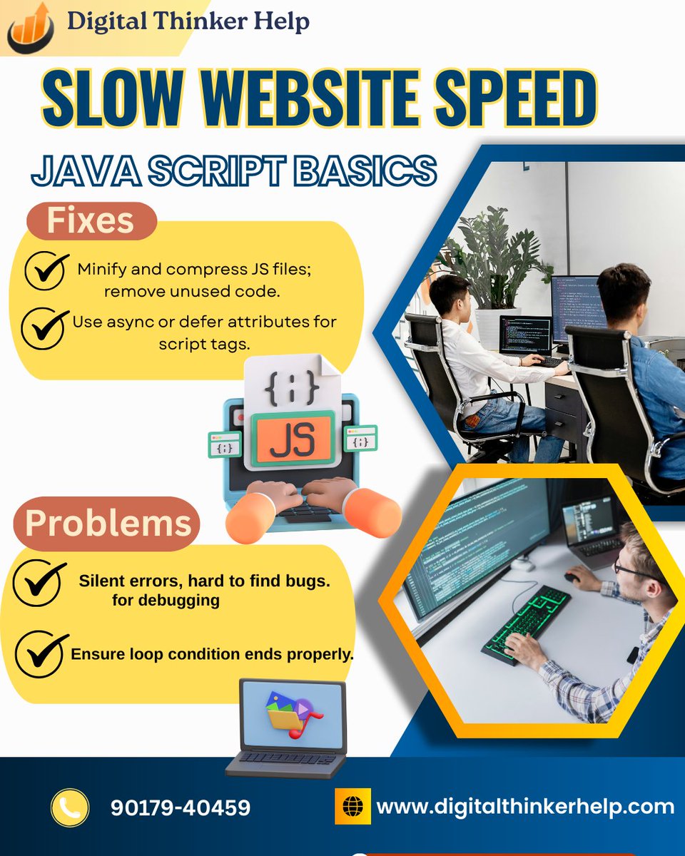 digital_helping's tweet image. 𝗝𝗮𝘃𝗮𝗦𝗰𝗿𝗶𝗽𝘁 𝗕𝗮𝘀𝗶𝗰𝘀 : 𝗪𝗲𝗯 𝗗𝗲𝘃𝗲𝗹𝗼𝗽𝗲𝗿 𝗶𝗻 𝗬𝗮𝗺𝘂𝗻𝗮𝗻𝗮𝗴𝗮𝗿
🖥️ Learn JavaScript fundamentals interactive web pages.
READ MORE :digitalthinkerhelp.com
#JavaScriptBasics #WebDeveloperInYamunanagar #WebDevelopment #Coding #FrontendDevelopment
