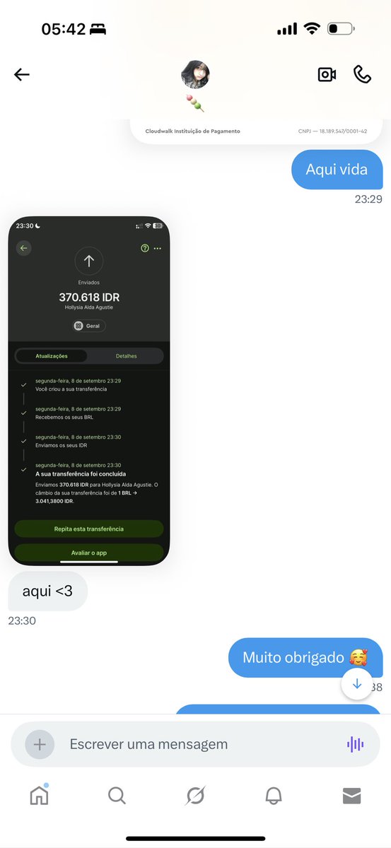 myshinelix's tweet photo. Feedback super positivo para @minhajunhwi pelo serviço Wise, o processo foi bem tranquilo e ela sempre atenciosa 🥰 https://t.co/8tXRRSXUjt