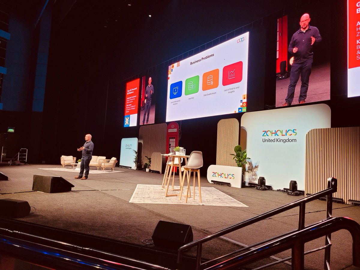 zohodataprep's tweet image. 🤩What an incredible time at #ZoholicsUK! Big thanks to Christian James from Sparex Ltd & Ashwinth for the Zoho Analytics & DataPrep session. See you'll at our next session - Dashboarding & Data Storytelling 🎯
Let's go! 🚀
#ZoholicsUk #ZoholicsEvent