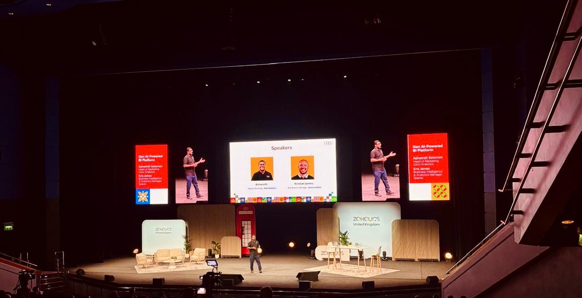 zohodataprep's tweet image. 🤩What an incredible time at #ZoholicsUK! Big thanks to Christian James from Sparex Ltd & Ashwinth for the Zoho Analytics & DataPrep session. See you'll at our next session - Dashboarding & Data Storytelling 🎯
Let's go! 🚀
#ZoholicsUk #ZoholicsEvent
