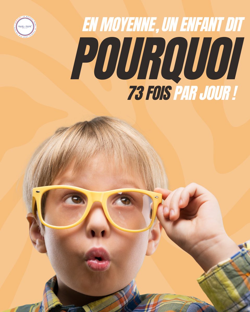 « Pourquoi ? »

En moyenne, un enfant pose cette question… 73 fois par jour 😅
(Et encore, on est sûrs que certains battent le record 🏆)