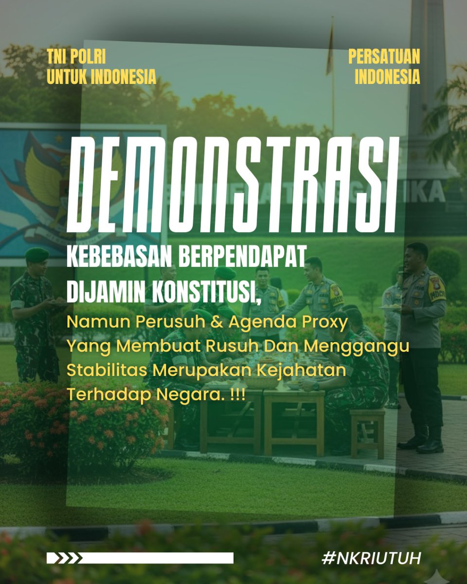 SantunPolitik's tweet photo. Aksi itu untuk menyuarakan aspirasi bukan merusak 

#IndonesiaDamai
#SalingJaga
#JagaIbuPertiwi
#RakyatAman
#RakyatAman
#RakyatAman
#LawanHoax https://t.co/AEZfwLkK0L
