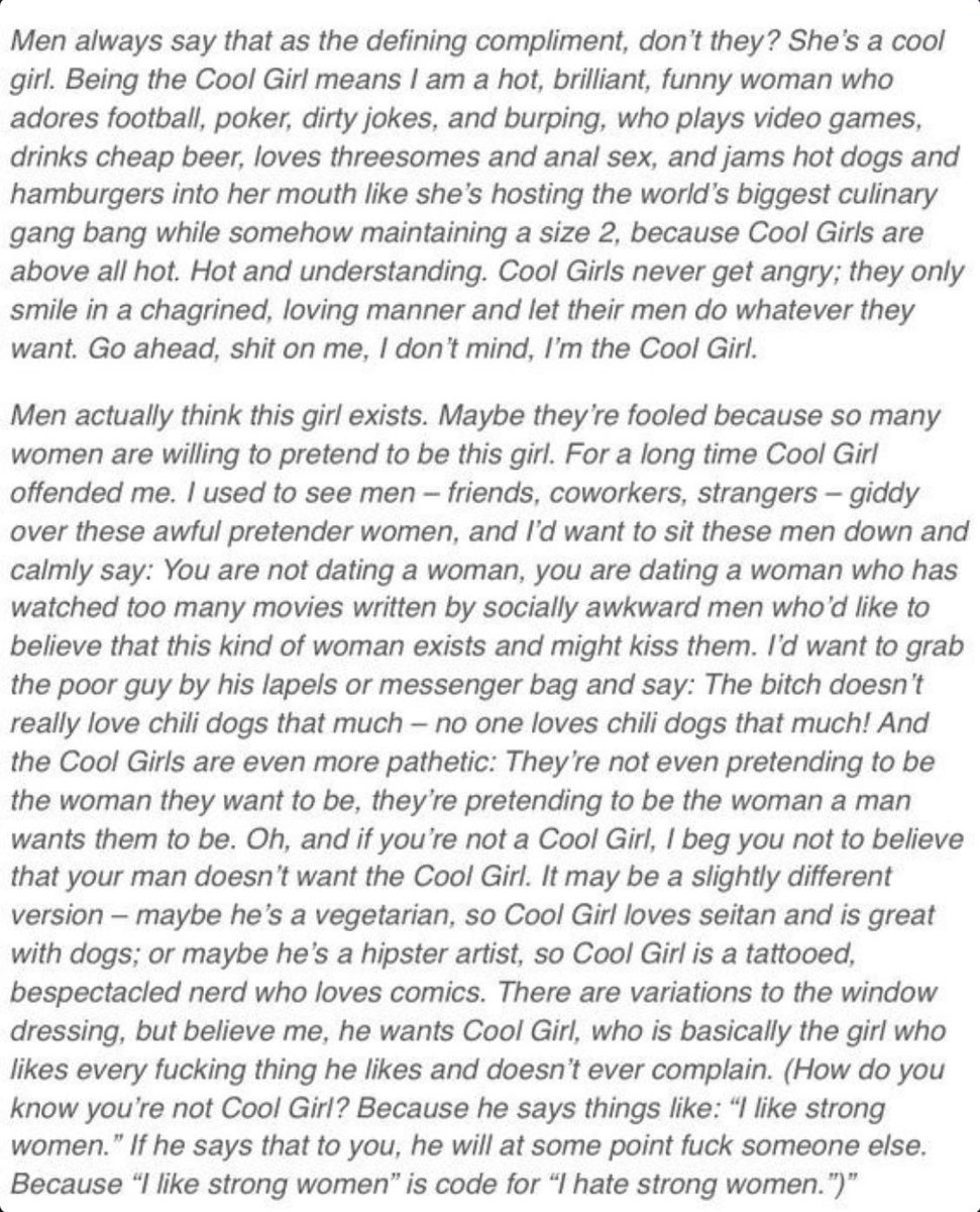 Amy Dunne may be a criminal mastermind, but she’s also something much more relatable; a woman who gave up everything for the love of a man who betrayed her anyway. And in her monologue, she voices something that, even a decade later, still rings true.