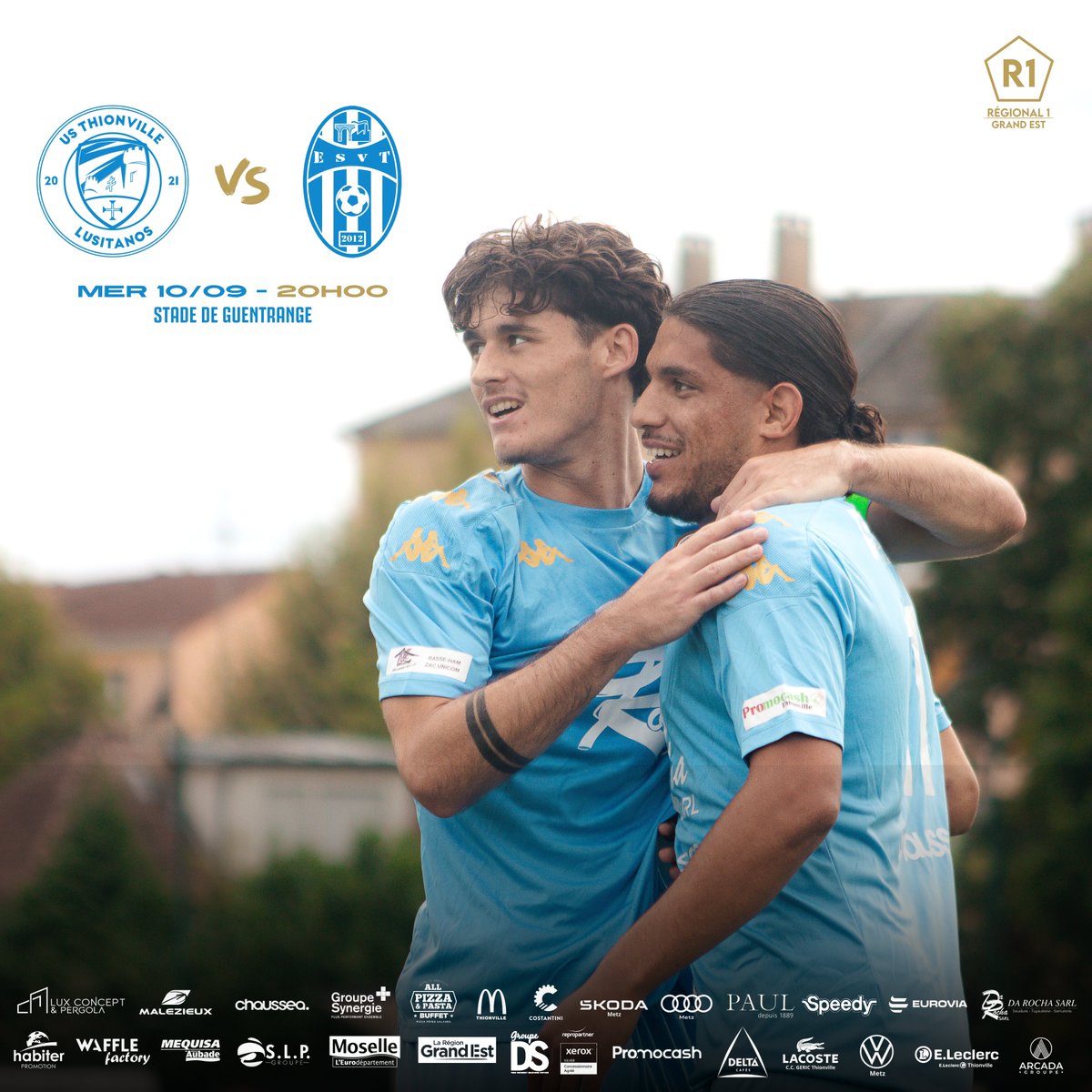 𝕊𝕖𝕟𝕚𝕠𝕣 ℝ𝟙 

🔜 

🆚 ES Villerupt Thil / Régional 1 - J4 
📆 Mercredi 10 septembre 
⏱️ 20H00
🎫 Entrée Gratuite pour les abonnés | 5€ pour les non-abonnés 
🍔🥤 Buvette sur place 

#USTL / #Thionville / #Régional1