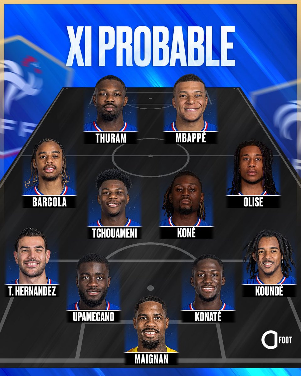 Sans Dembouz et DD (Désiré Doué 👀), les Bleus affrontent l’Islande d’Haraldsson, ce soir, au Parc.

Vont-ils éviter le piège tendu par les Vikings ?🇫🇮

⬇️VOS PRONOS EN COM !!⬇️

#france #FFF #islande #CoupeDuMonde 
<a href="/TF1/">TF1</a> <a href="/equipedefrance/">Equipe de France ⭐⭐</a> <a href="/ActuFoot_/">Actu Foot</a>