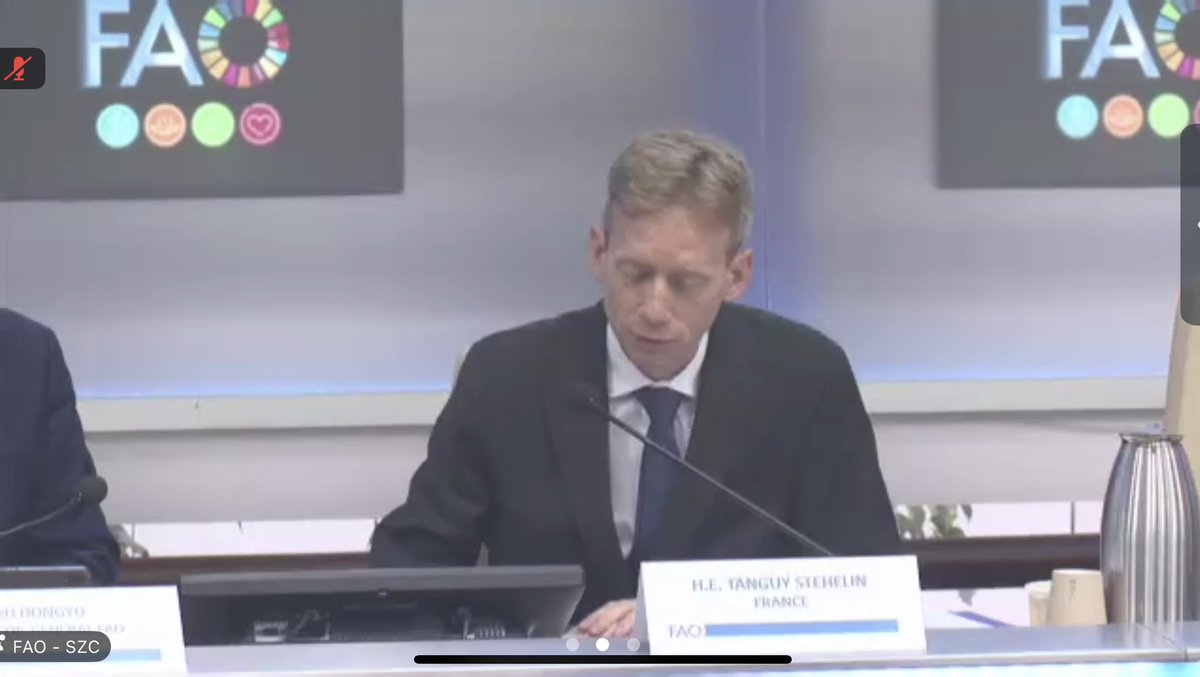 The <a href="/FAOfish/">Fisheries & Aquaculture</a> special event was opened by <a href="/FAODG/">FAO Director-General QU Dongyu</a> and <a href="/FranceONURome/">France ONU Rome 🇨🇵🇺🇳</a> Ambassador Tanguy Stegelin