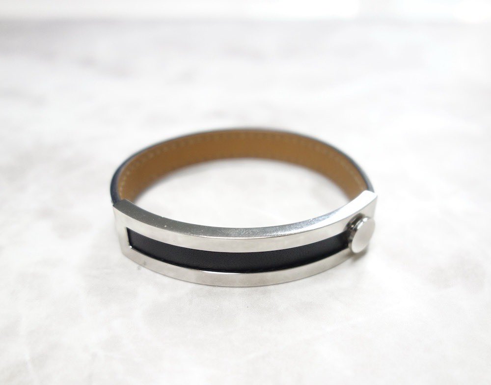 HERMESエルメス ブレスレット プスプス メタル レザー 楽天市場】HERMES エルメス プスプス ブレスレット バングル H