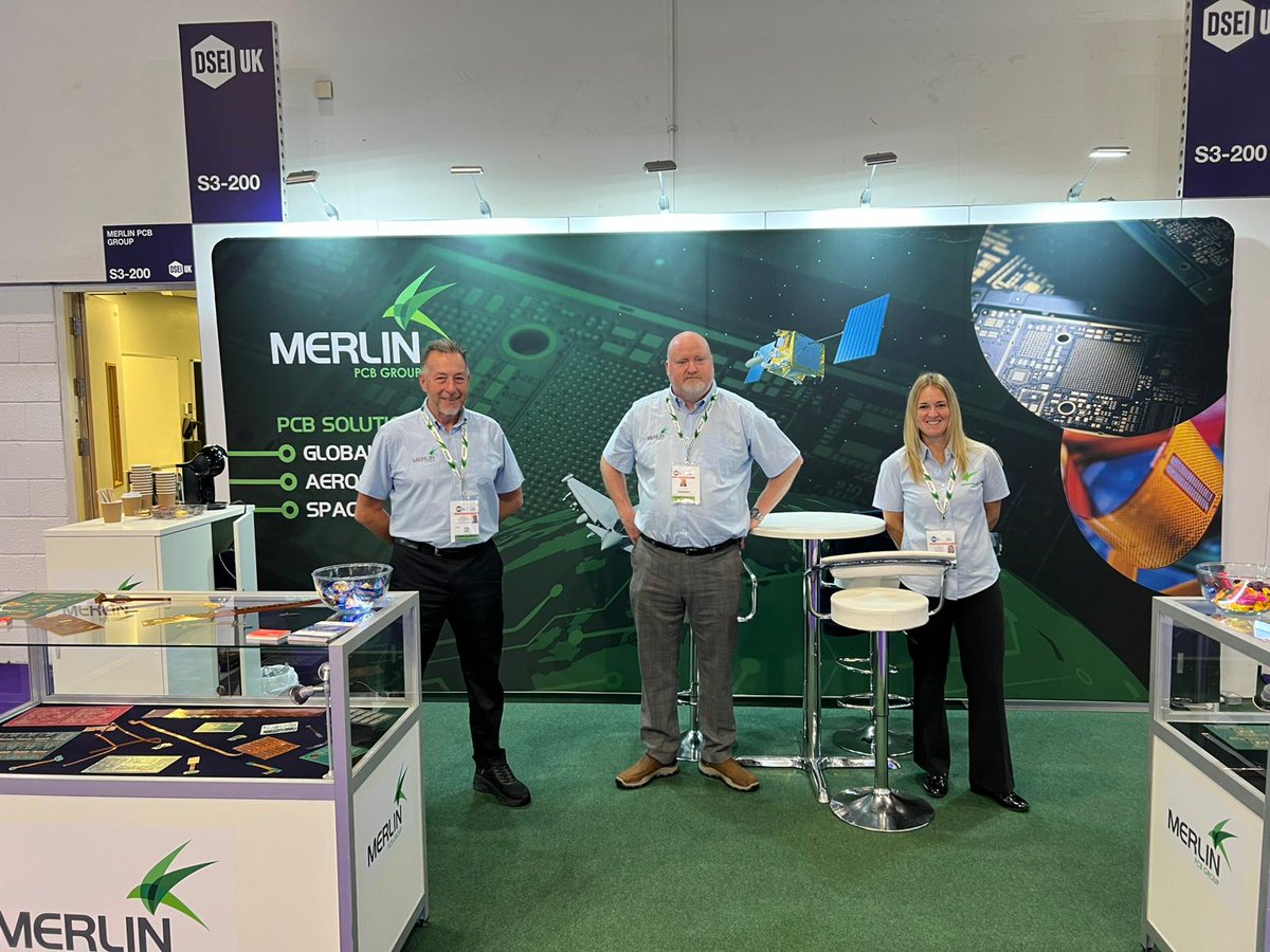 MerlinPCB's tweet image. We&apos;re live at DESI 2025! Merlin PCB Group is proud to be exhibiting at this year’s show — showcasing our latest innovations in PCB manufacturing and engineering excellence.
 our team is ready to connect.