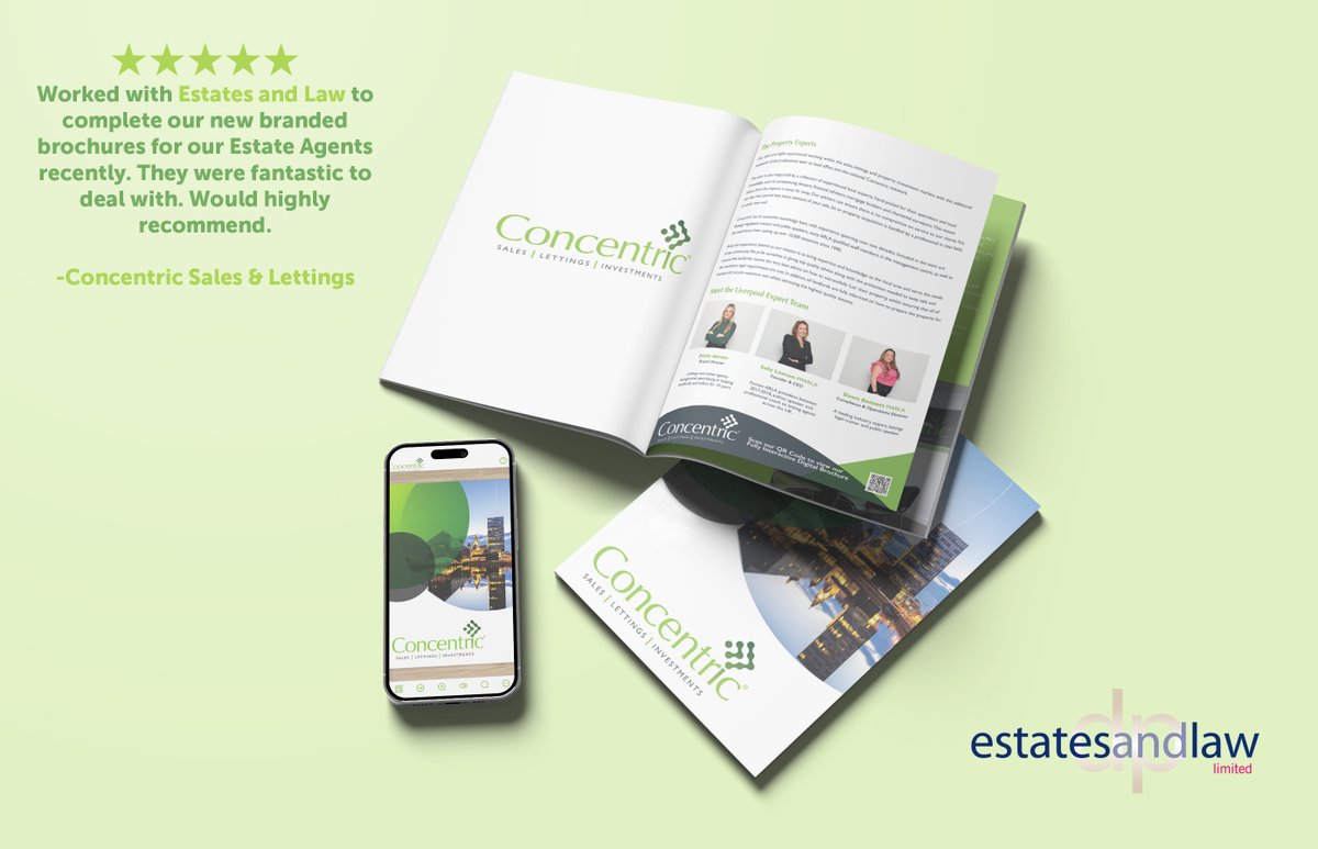 EstatesandLaw's tweet photo. We’ve worked with Concentric Sales &amp; Lettings for years, and recently supported them with an entirely new branding project. Here’s a showcase of the brochure we created for them—free of charge! 📖✨

#Estateagents #Estateagentsuk #Concentric #SallyLawson #AgentRainmaker #Brochure https://t.co/JwEmsdhS4c