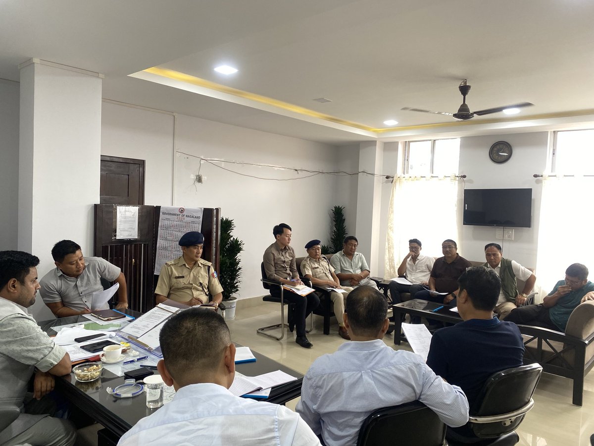 A meeting on the consolidated guidelines, revision of validity period and fee structures of Inner Line Permit(ILP) was convened under the Chairmanship of Shri. Ajit Kumar Verma, IAS, Mokokchung on 9/9/25 in his chamber to streamline procedures and ensure efficient implementation.