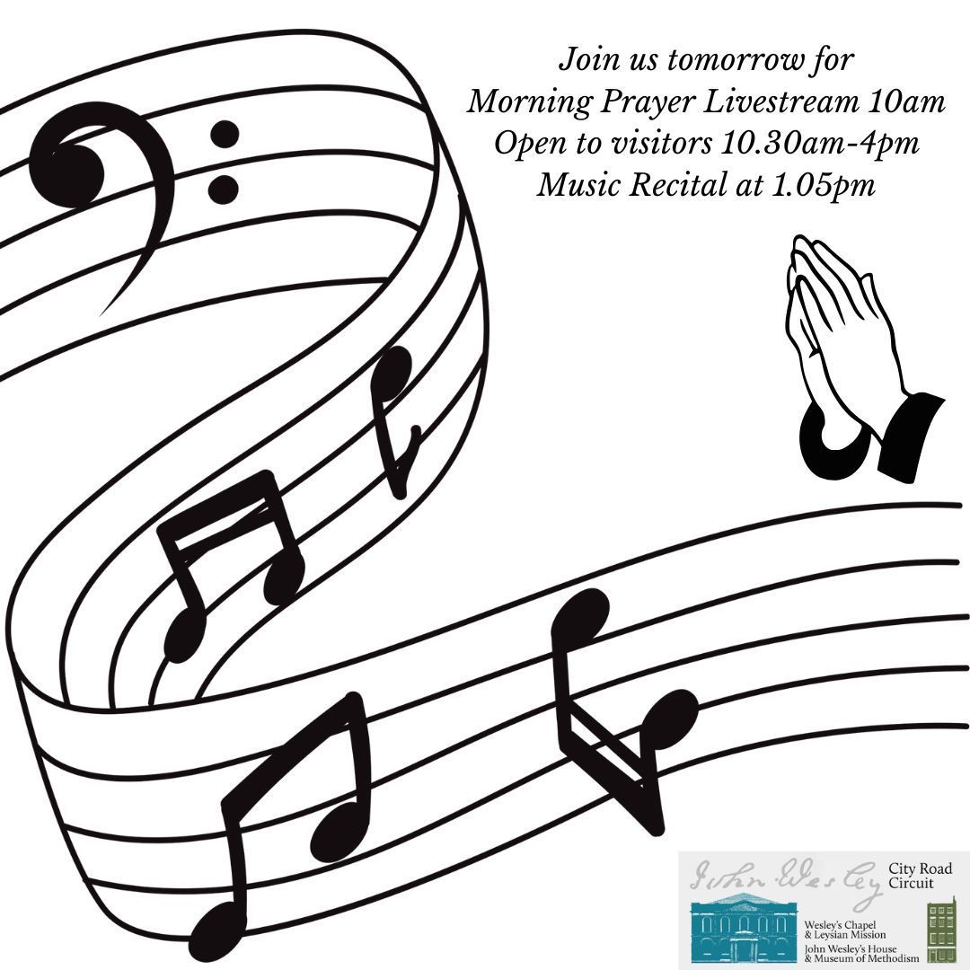 Morning Prayer is starting now on Livestream: youtube.com/@WCLM/streams 

We'll have a recital at the Chapel at 1.05pm today