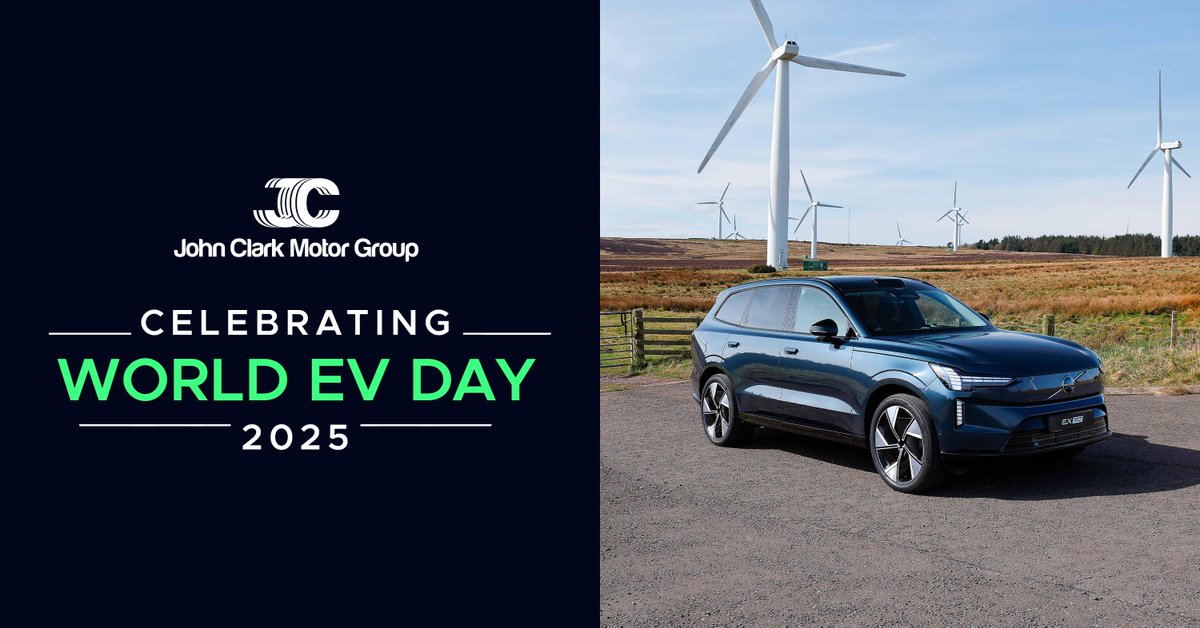 ⚡ Happy World EV Day! ⚡ 

The future is electric, and at John Clark Motor Group we have a great range of new and used EVs ready to drive away. With the new 75 plate, there’s never been a better time to make the switch!

🔗 ow.ly/5zaW50WTbPM