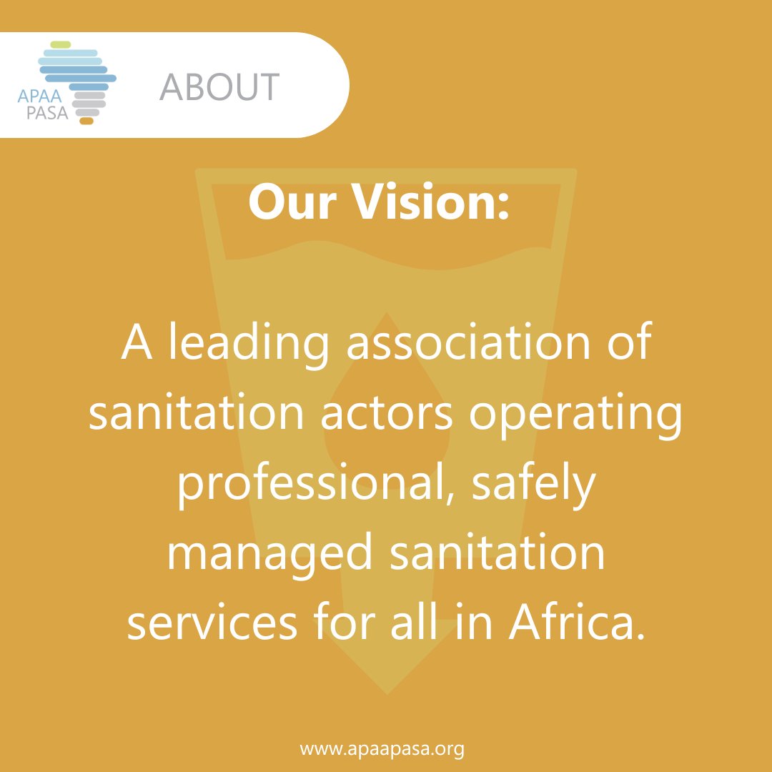 We professionalize sanitation services, create financially resilient enterprises, improve living conditions, &amp; ensure sanitation workers are recognized &amp; supported. Ready to be part of Africa's sanitation transformation? #PASA #SDG6 #SDG8 #SanitationForAll #AfricanSolutions