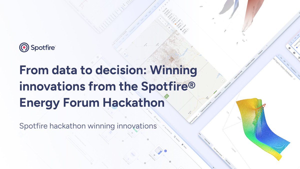 spotfire's tweet image. Revolutionizing energy exploration with Spotfire®

Meet the Spotfire hackathon champions, discover their innovations, and explore how Spotfire is driving the future of energy exploration.

Read the blog: na2.hubs.ly/y0-ZPL0 

#EnergyExploration #VIsualDataScience #Spotfire