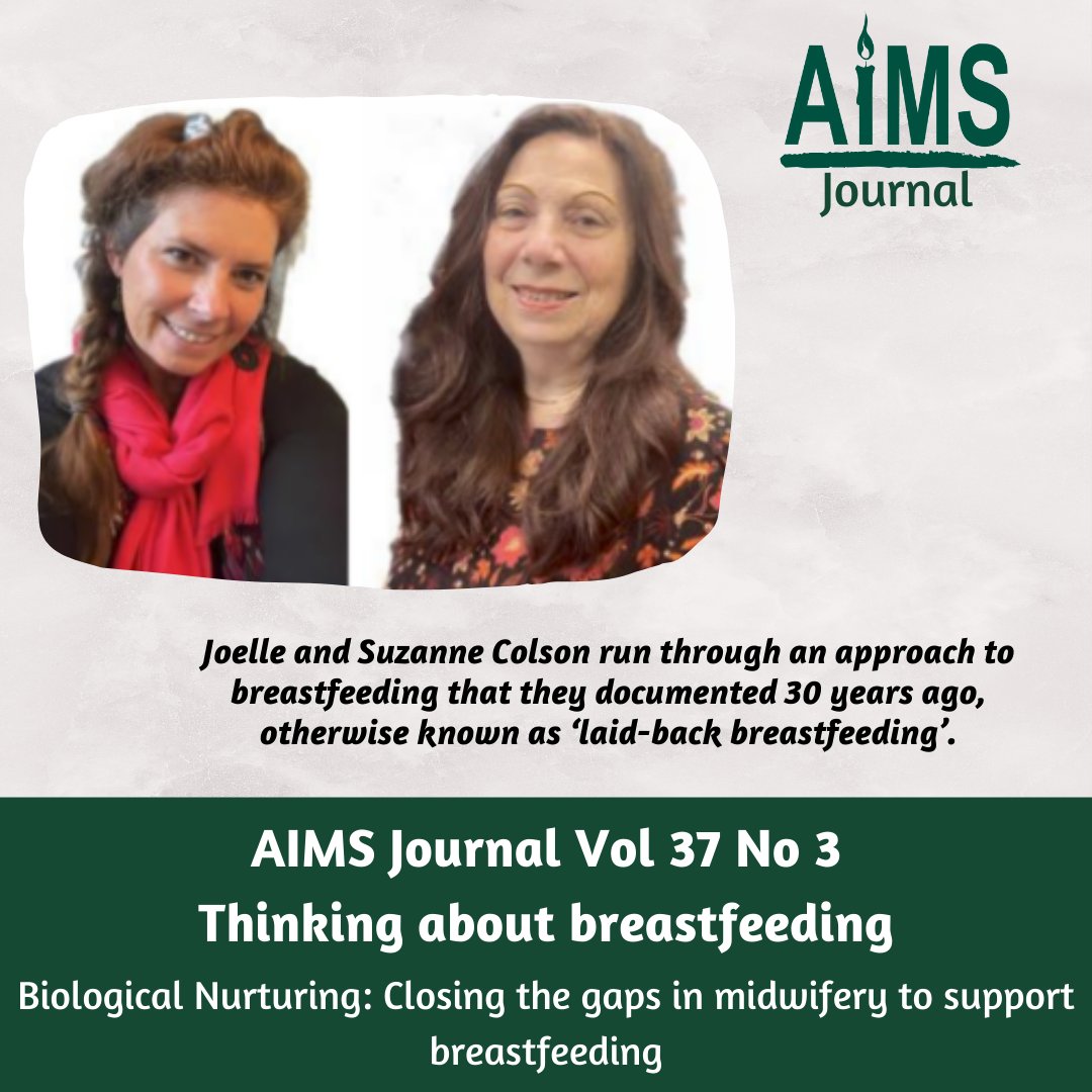 Biological Nurturing: Closing the gaps in midwifery to support breastfeeding
Joelle and Suzanne Colson run through an approach to breastfeeding that they documented 30 years ago, otherwise known as ‘laid-back breastfeeding’.
aims.org.uk/journal/item/b…