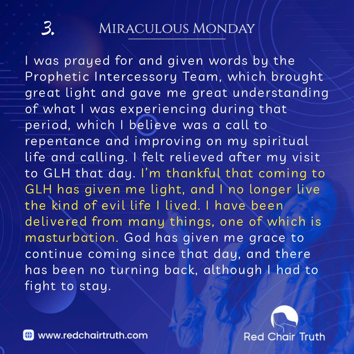 redchairtruth1's tweet image. #RedChairTruth #MiraculousMonday #GLHtestimonies #Testimony #Itestify #RCT #ItaUdoh