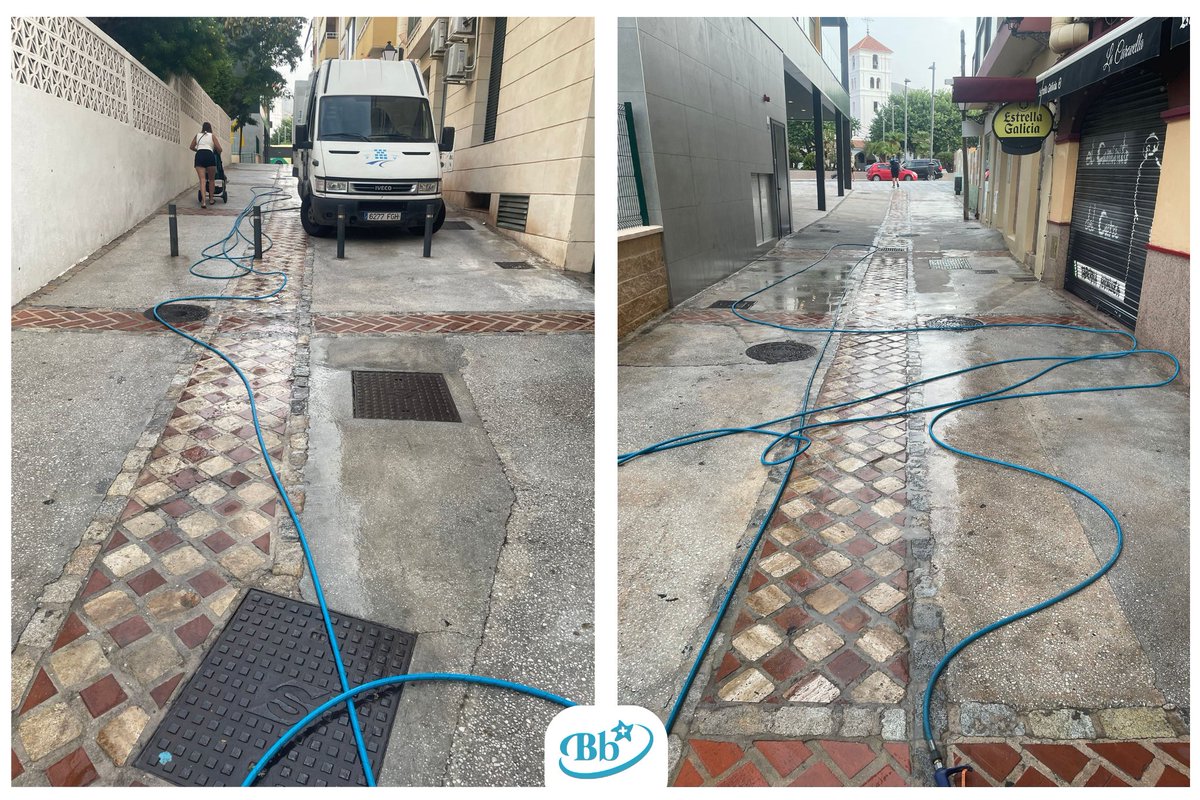 💦 Agua a presión para devolver la mejor imagen a nuestras calles. Esta vez, la hidrolimpiadora ha trabajado en la Calle Cauce. 🌿✨
#BenalmádenaBrillaMás