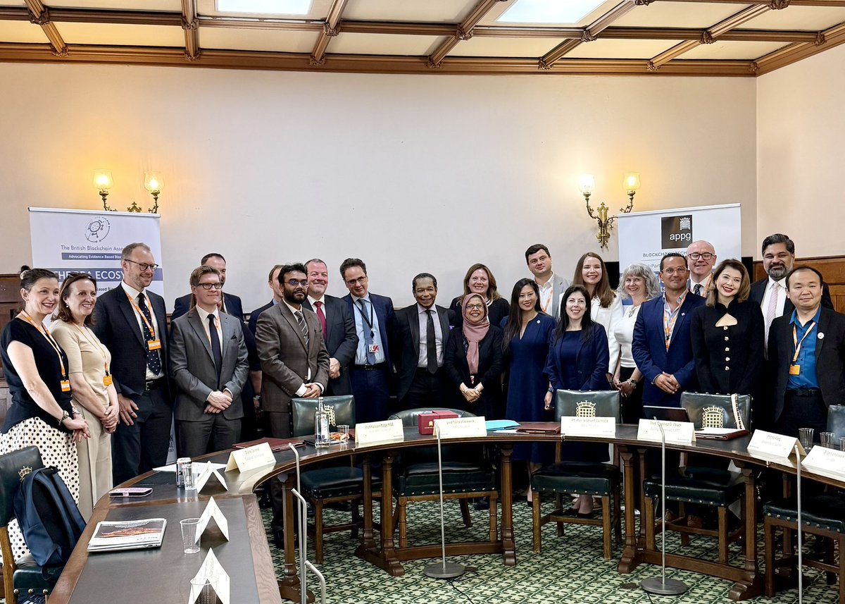 CarolineDPham's tweet image. It was an honor to speak @APPGBlock Parliamentary International Roundtable Digital Assets Policy at the Palace of Westminster 🇺🇸🇬🇧 @UKParliament @Brit_blockchain @Lord_ofWarwick @BaronessUddin @TheFCA @EU_Commission @QFCAuthority @UniOfSurrey @xapobankapp @binance…