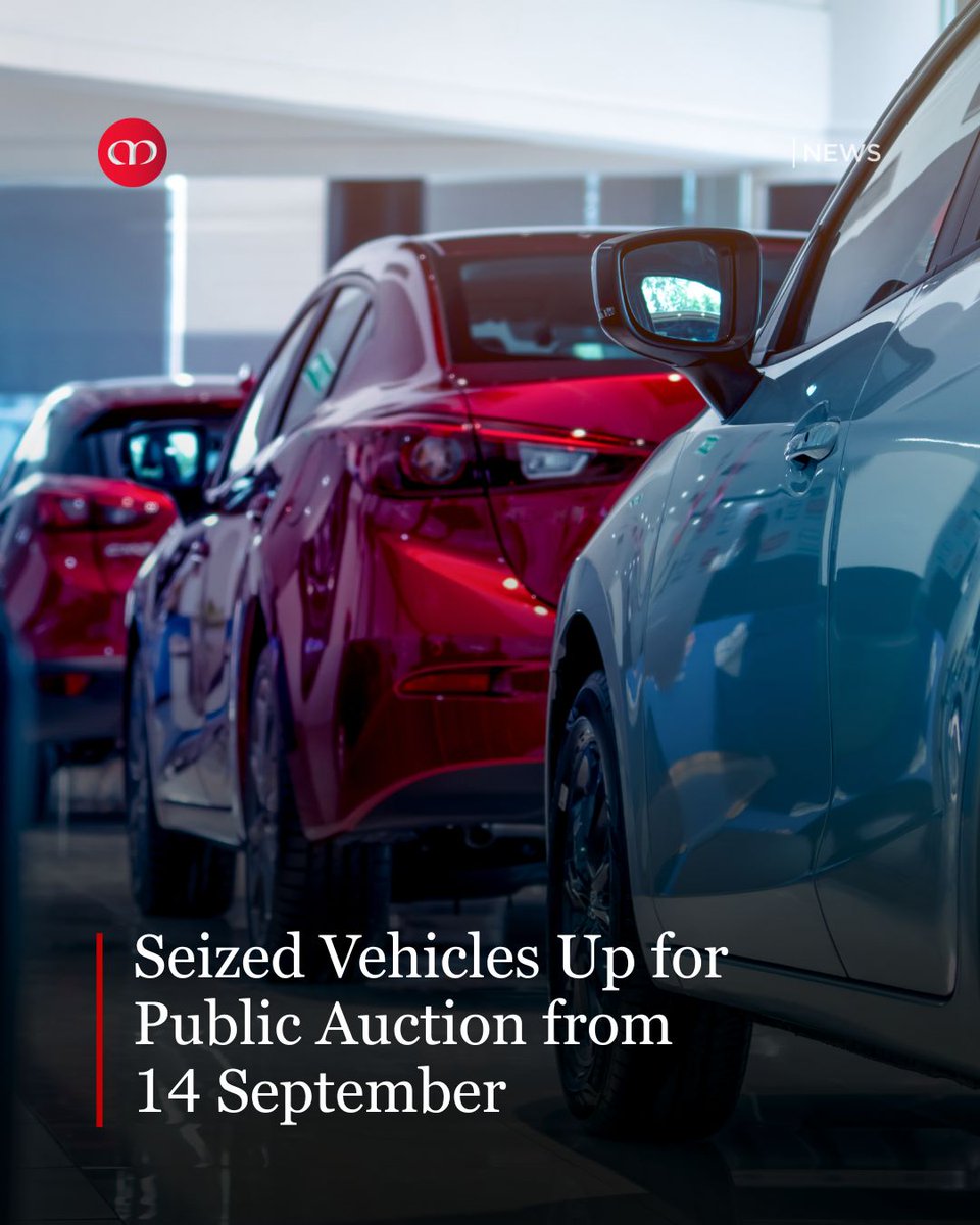MarhabaQatar's tweet image. The auction will start on Sunday, 14 September 2025, and run for two weeks, from 3 pm to 6 pm daily. Interested buyers can view vehicles on 10 and 11 September during the morning hours.
 
READ MORE ▶ marhaba.qa/seized-vehicle…

#MarhabaQatar #MOIQATAR #CarAuction @MOI_QatarEn