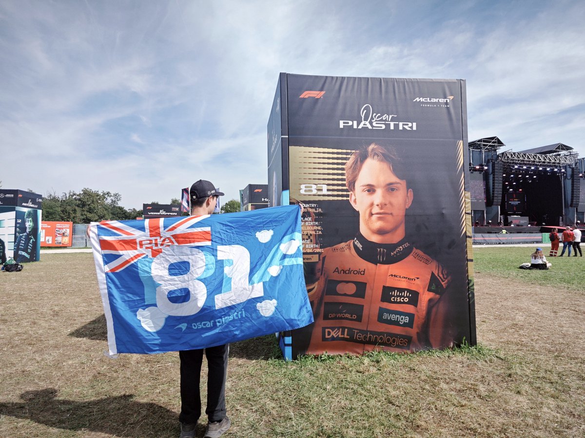 Cheered for Oscar in Monza!!