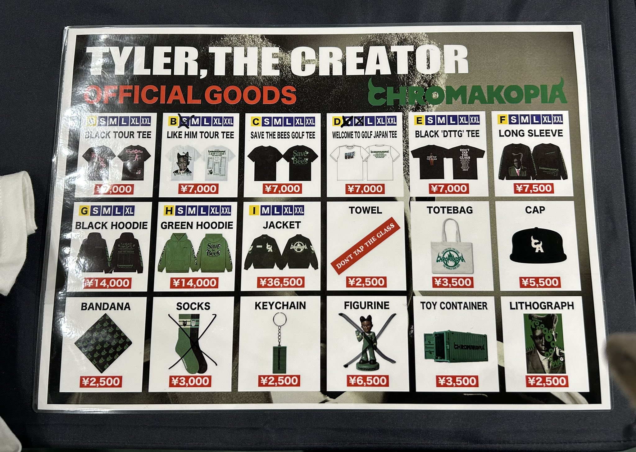 TYLER, THE CREATOR POP UP 限定 タイラー Tシャツ タイラーザ
