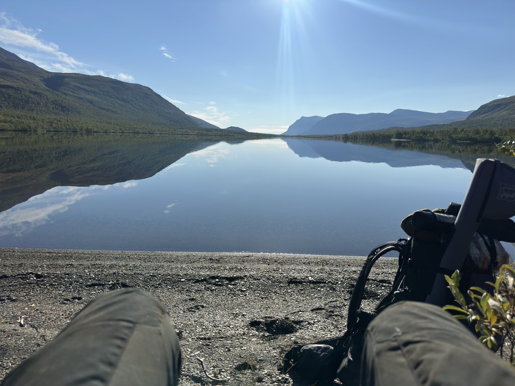 Tar en snus- och holkpaus. Vackert.