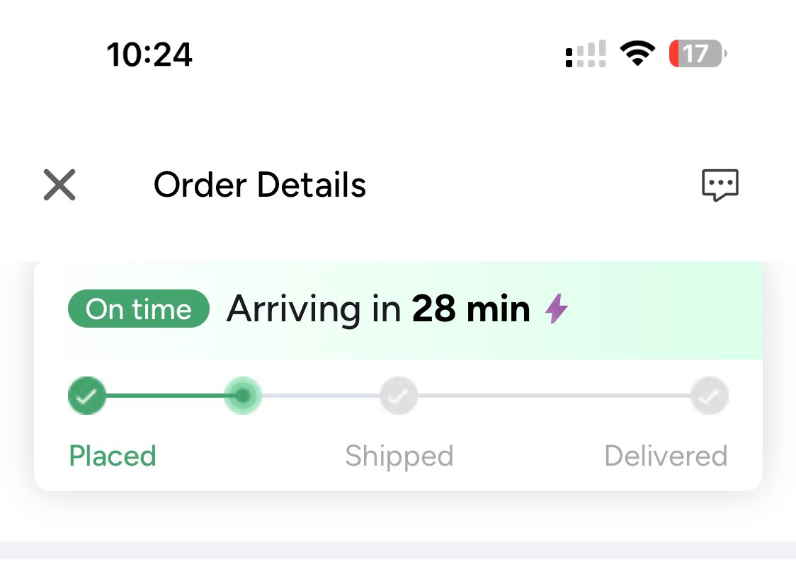 Stuck: From 24 hrs <a href="/1mgOfficial/">Tata 1mg</a> is unable to deliver an order that showed ETA 30 mins. Now showing 1 min for past 2 hrs. CS keeps telling me to cancel and reorder but no luck. Pls don’t commit 30 mins delivery if you can’t fulfill as I am unable to order from local pharmacy also