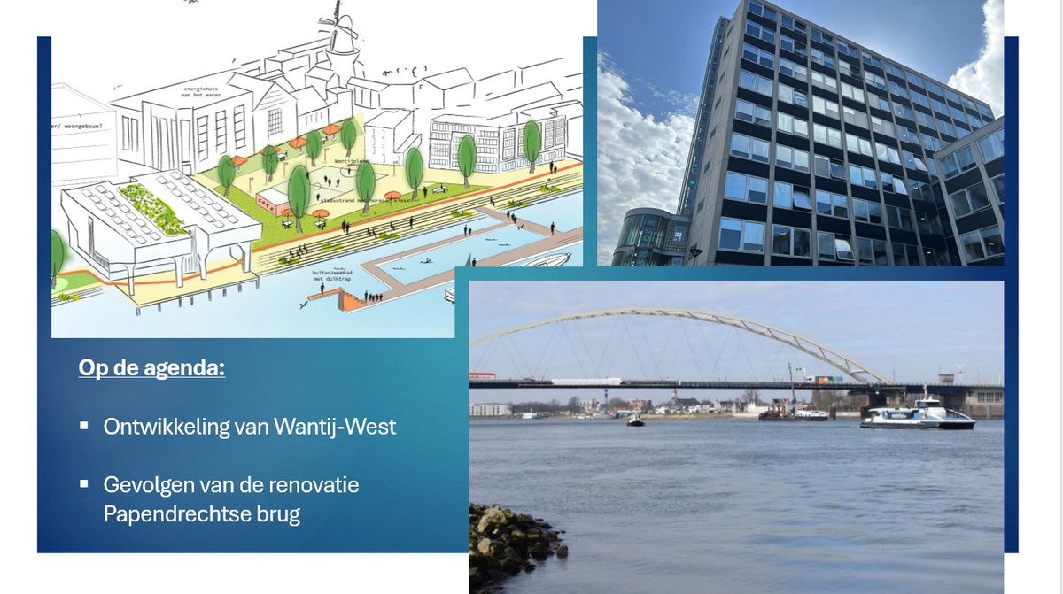 Een volle agenda deze Dordtse Dinsdag voor de raad. 
Met onder meer: de ontwikkeling van Wantij-West en de renovatie van de Papendrechtse brug. 

Bekijk hier de hele agenda: raad.dordrecht.nl/Vergaderingen/…

Kom naar het Stadskantoor of kijk vanaf 19.00 uur live mee via de stream.
