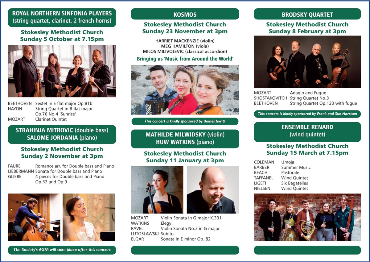 TeessideMusSoc's tweet photo. Brochures for the new season are, or soon will be, available in the usual outlets in the local area. Details and tickets available from https://t.co/nJv9CTCQfz. Season Pass all 6 concerts - £75. Regular tickets  £17, £4 for students/benefit recipients, children free https://t.co/s7Cs4uDhJk