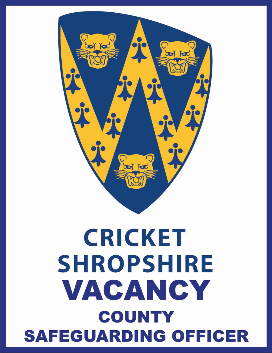 🏏🏏Cricket Shropshire is looking to recruit a new County Safeguarding Officer. For full details, job description and how to apply:
cricketshropshire.co.uk/county-safegua…