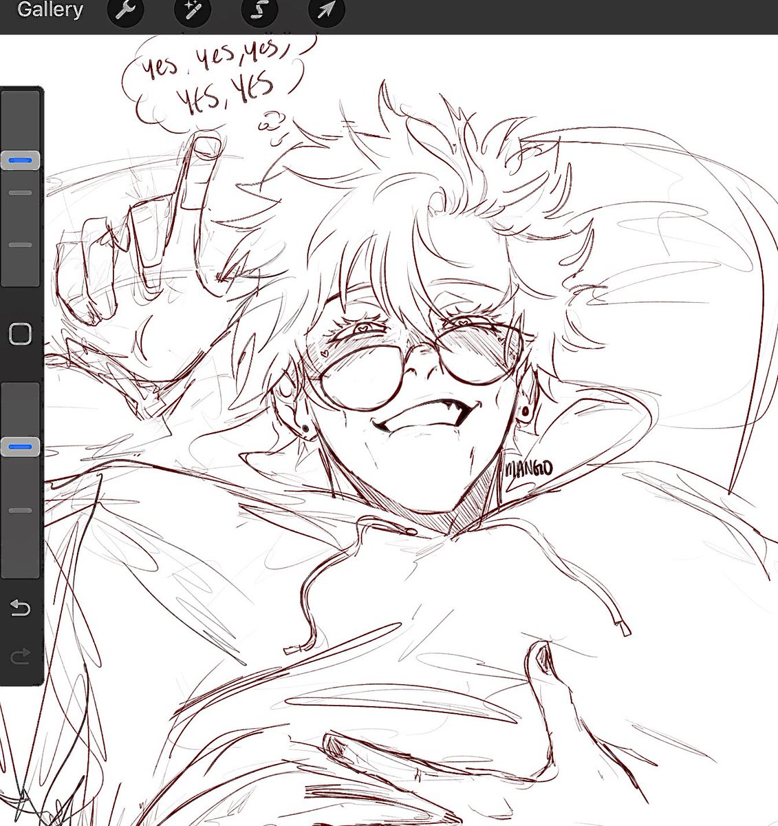 staring at me with your lips and tongue #nerdjo