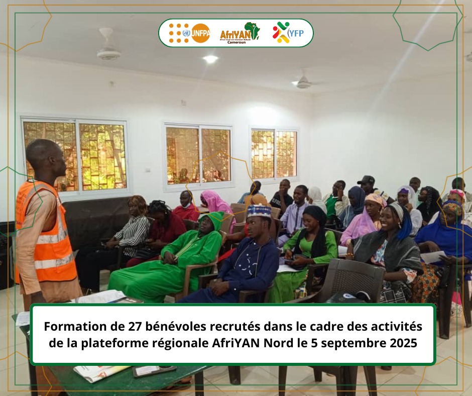 AfriYAN_Camer's tweet photo. Formation réussie pour 27 nouveaux bénévoles d'AfriYAN Nord ! 🚀Ils sont maintenant équipés pour renforcer l'impact de l'organisation. Un grand pas pour l'engagement des jeunes et le développement de la région.
#PutYoungPeopleFirst https://t.co/CAPrmI5I6j