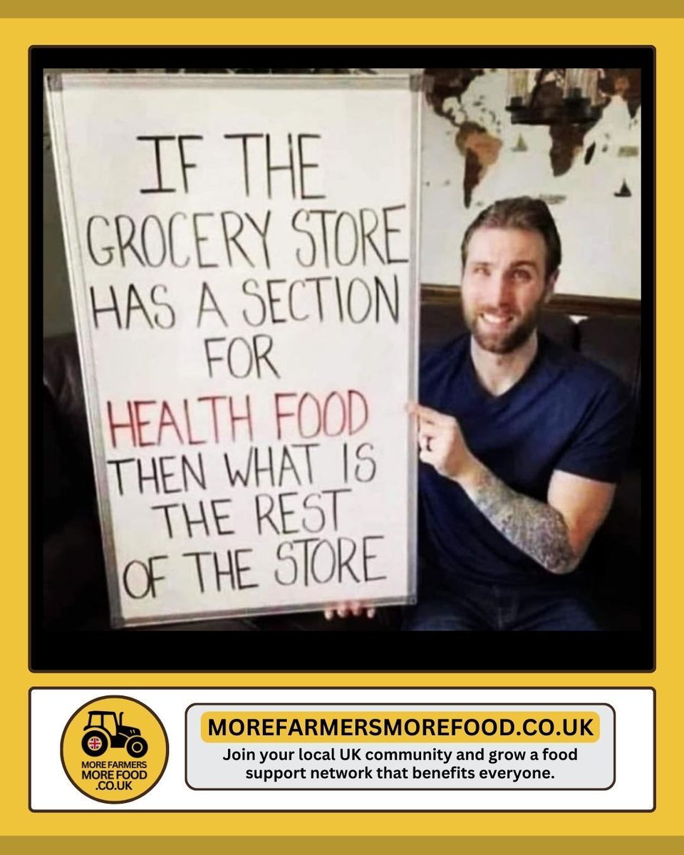 MoreFarmersUK's tweet photo. Healthy food section? Rest is junk! https://t.co/FLtPXB1up1