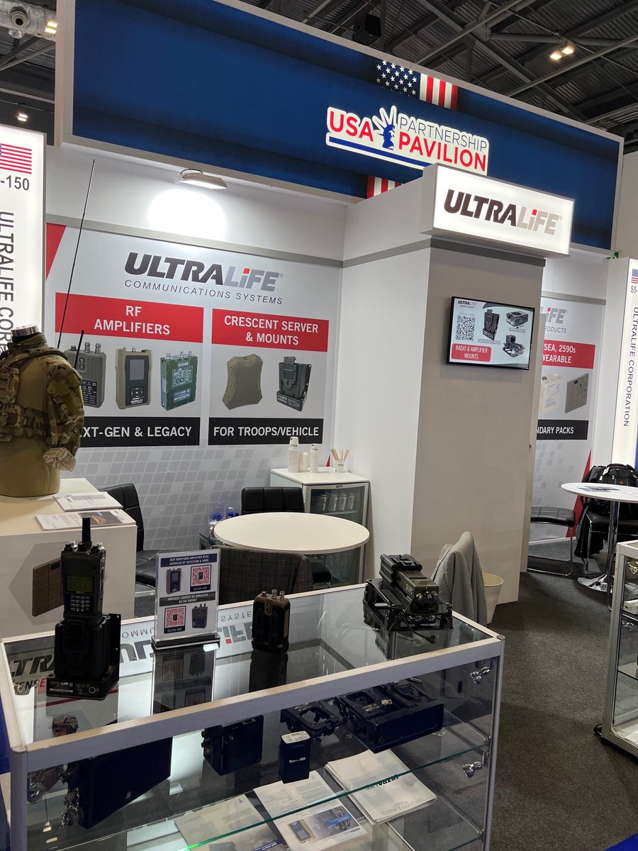 AccutronicsLtd's tweet photo. DSEI is now open.  Come and meet representatives from across @UltralifeCorp (incl. Accutronics) at Booth S5-150 in the USA Pavilion.  Products on display include CR123A cells, conformal wearable batteries, Communications Systems and more.  https://t.co/MVVzHQjajv https://t.co/yxoc7J32yQ
