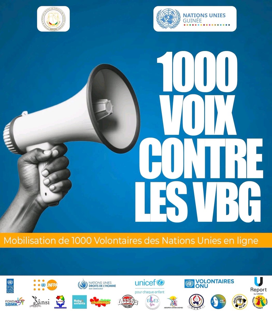 PNUDGuinee's tweet photo. Le Système des Nations Unies lance la campagne de mobilisation de #1000VoixContreLesVBG https://t.co/onBihr7sa9