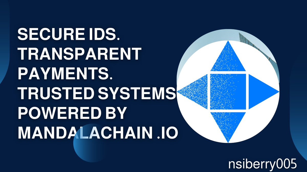 nsiberry005's tweet image. Before: Payments, ID checks, and public services were slow, messy, and prone to corruption.

After: @MandalaChain brings blockchain speed, transparency, and trust.
That’s the real difference Web3 makes. 🌐

#BlockchainTechnology #Crypto #Web3 #MandalaChain