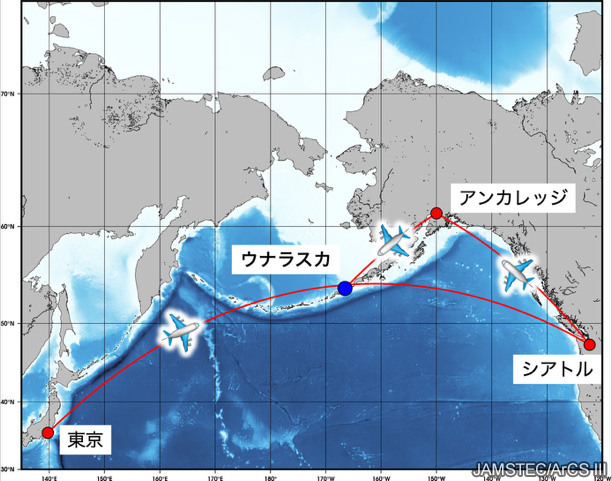 JAMSTEC_PR's tweet image. 🧊北極海からのメッセージ　#みらい北極航海2025 #みらいtheFINAL #ArCS_III
2025年8月27日
「みらい」最後の北極航海に向けて、研究チームが飛行機で旅立ちました。
目的地はアラスカ州ウナラスカ市ダッチハーバー。…