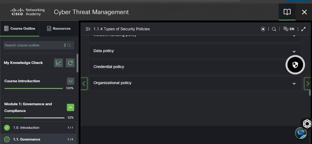 Have resumed my learning on <a href="/CiscoNetAcad/">Networking Academy</a> today to complete the cybersecurity career path after taking two weeks break to assimilate what I have learnt so far. 

Currently on the last stack which is Cyber Threat and Management.

#100DaysOfCyberSecueity 
<a href="/segoslavia/">Ṣẹ́gunfúnmi😎</a> <a href="/ireteeh/">Dr Iretioluwa Akerele</a>