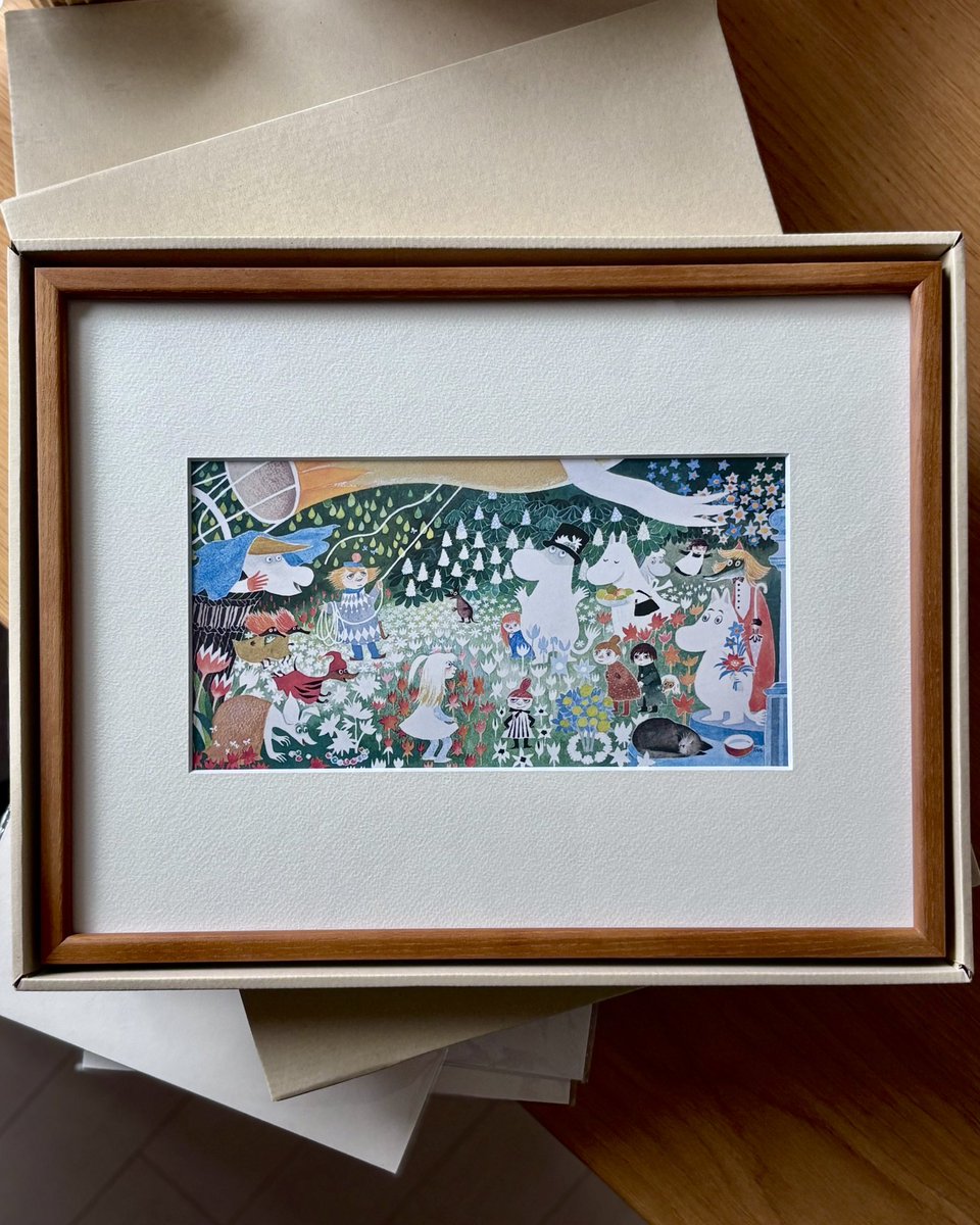 ムーミン絵画 MOOMIN TRIBUTE WORKS×a good view アートポスター フレーム