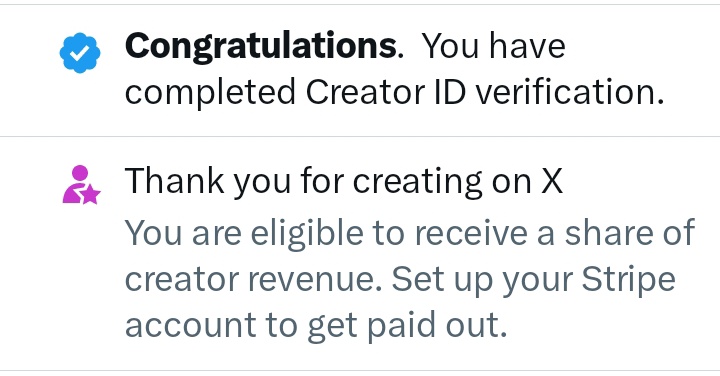 i just completed my id verification for X monetization...

had to renew some documents, but I'm set now...

when is the next pay day?