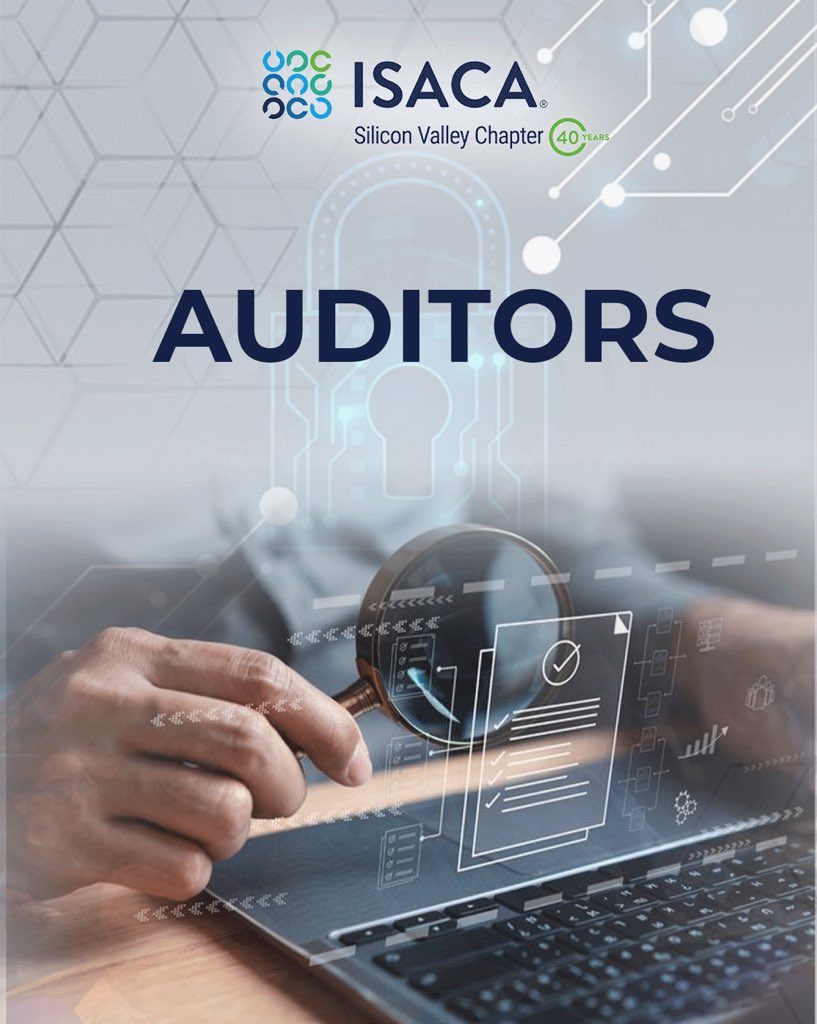 ISACASVEngage's tweet image. Tech leaders, risk managers, auditors, students &amp;amp; innovators shaping the digital future.
Join ISACA Silicon Valley Chapter &amp;amp; be part of the conversation on responsible AI, cybersecurity &amp;amp; governance. 

#ISACASiliconValley #SVTech #Cybersecurity