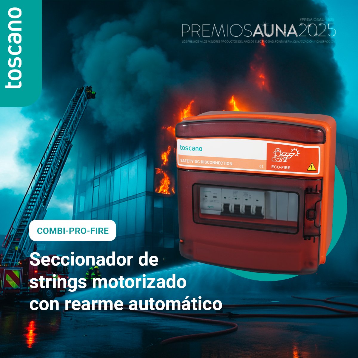 ToscanoControls's tweet image. ⚡Premios AUNA 2025 ⚡ ¡Siguiente fase! ⚡
Os dejamos enlace para que votéis por nuestro COMBI-PRO-FIRE Seccionador de strings motorizado con rearme automático

¿Cuándo? 📅 Del 8 al 14 de septiembre
¿Dónde? 👉 f.mtr.cool/tflghwhmeo