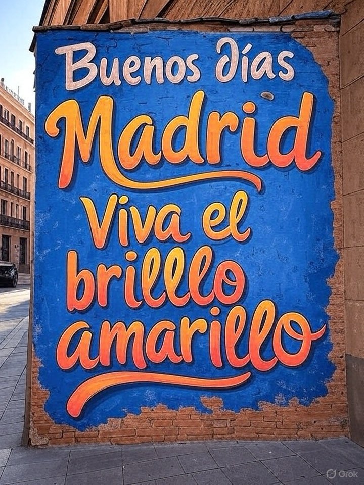 Martes de colores 

Víva el brillo amarillo