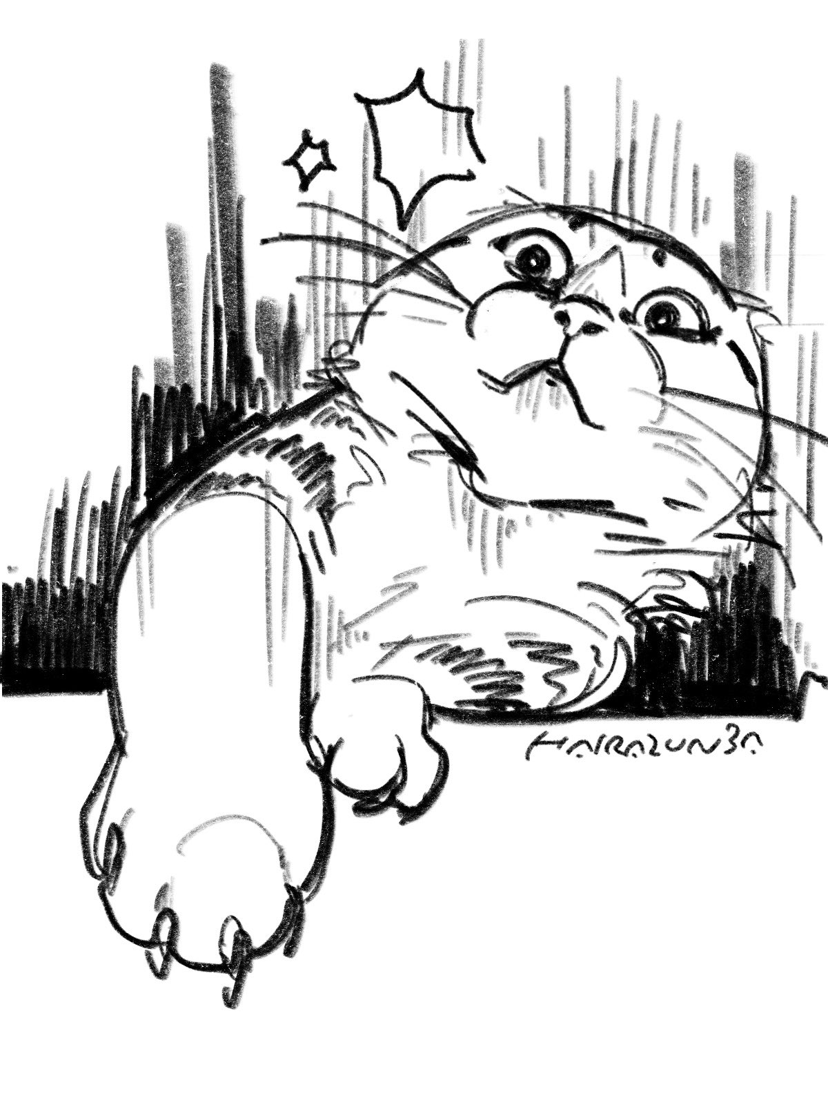 イラスト原画　満足げな猫顔が魅力　 「まったり」 イラスト原画 満足げな猫顔が魅力 「まったり」 𝕵𝖊𝖑𝖔 on X: