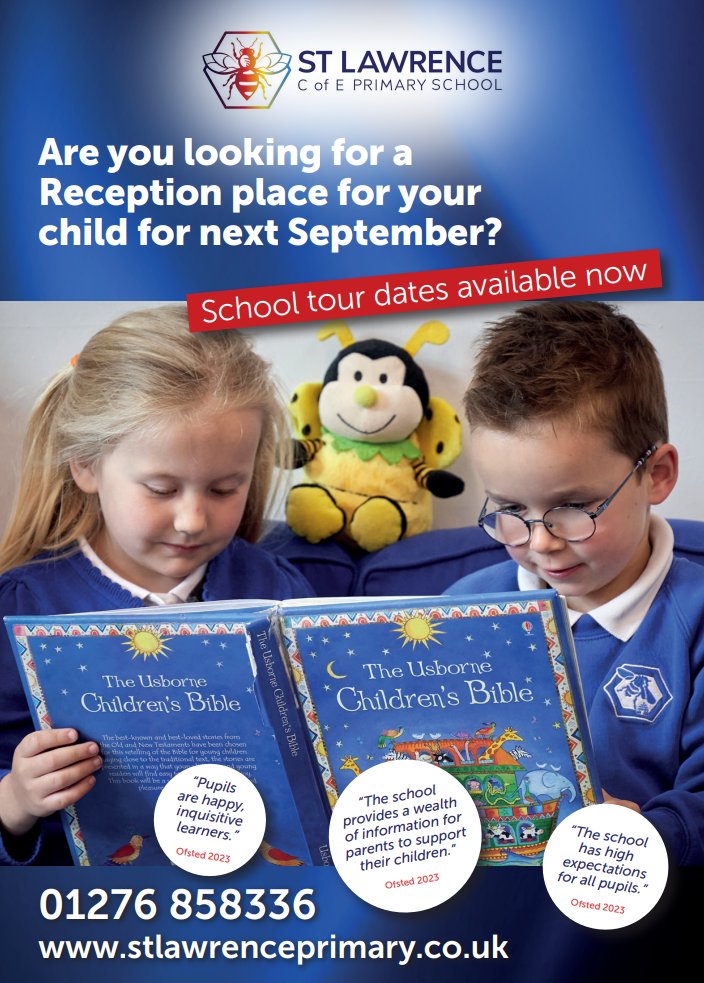 Book a tour at St Lawrence
St Lawrence CE Primary School - School Tours