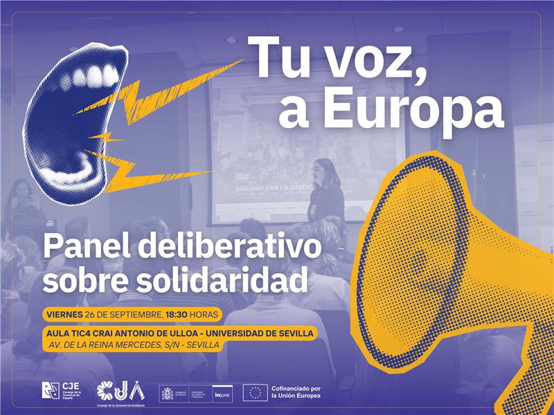 Si estás en Sevilla y quieres proponer ideas que contribuyan a construir una Unión Europea más justa y comprometida con su juventud, te esperamos en nuestro panel deliberativo sobre solidaridad en próximo 26 de septiembre. 🇪🇺

👉🏼 Inscripciones en forms.office.com/e/yJFk1xXAyQ?o…