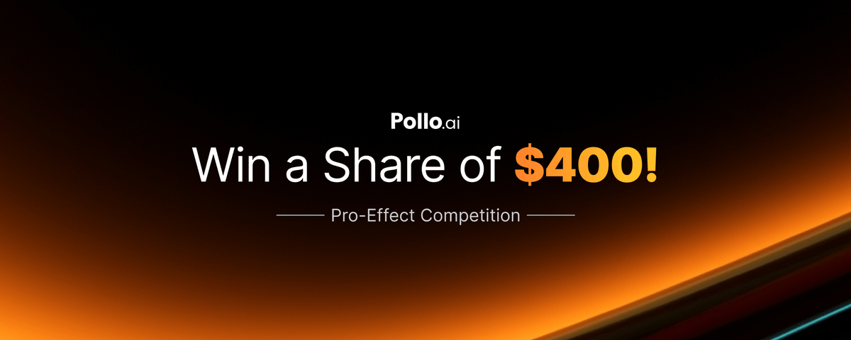 itsPolloAI's tweet photo. Contest Requirements & How to Enter:

1️⃣Create your Pro-Effect video using the Pollo AI Web app.（Your video must be published on the Pollo AI platform.）
2️⃣Video specs:
Length: ≤ 10 seconds
Resolution: 720p or 1080p
Aspect ratio: vertical 3:4 or 9:16
Format: MP4
3️⃣Post your work on X with required hashtags #PolloAI & #ProEffect.
4️⃣Join and submit now at https://t.co/yA53AeYXuP

First-time submission bonus: Creators who submit for the first time will receive 500 PolloAI Credits.

Winners will be announced on September 17 at 20:00 in the StoryStorm livestream room.