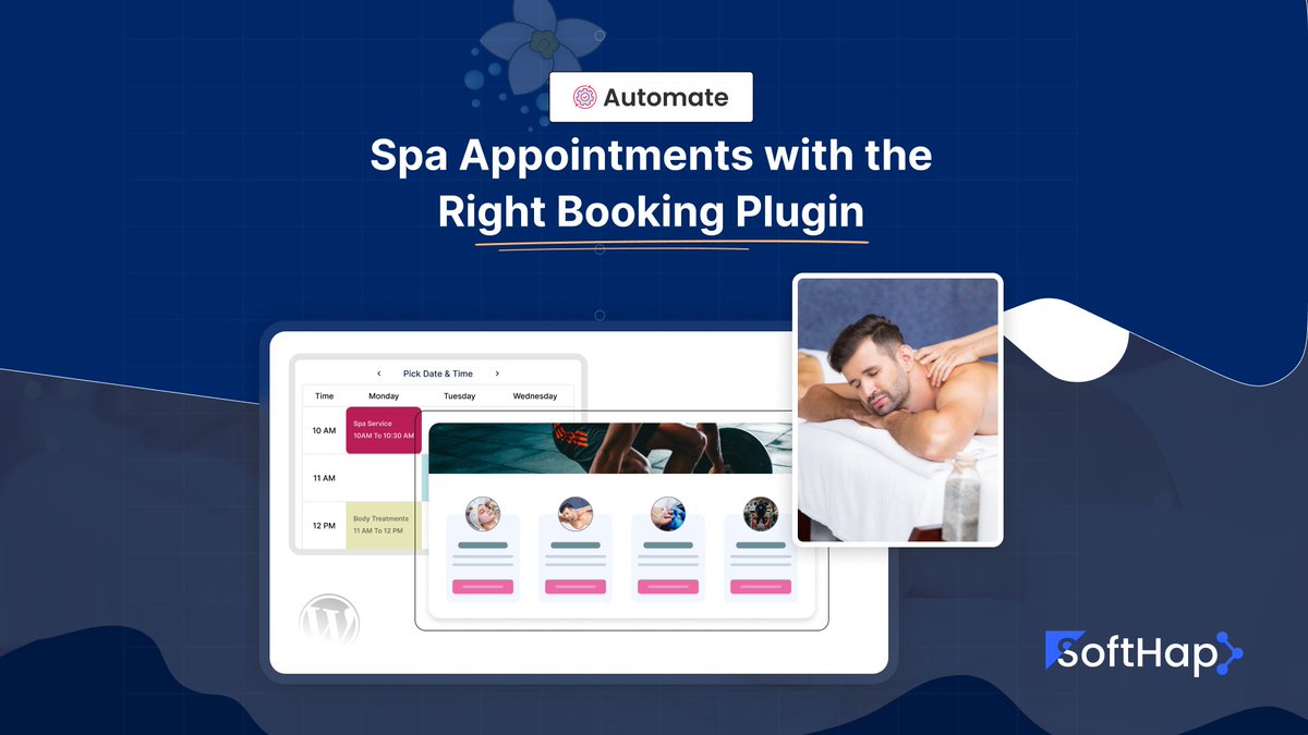 softhap_com's tweet image. 🌿 Automate Spa Appointments with the Right Booking Plugin 🌿

📷 Automated Reminders 
📷 Multiple Payment Options

📷 Recommended Plugin: Salonly Booking 

#SpaBusiness #BookingPlugin #Automation #OnlineAppointments #BusinessGrowth #CustomerExperience