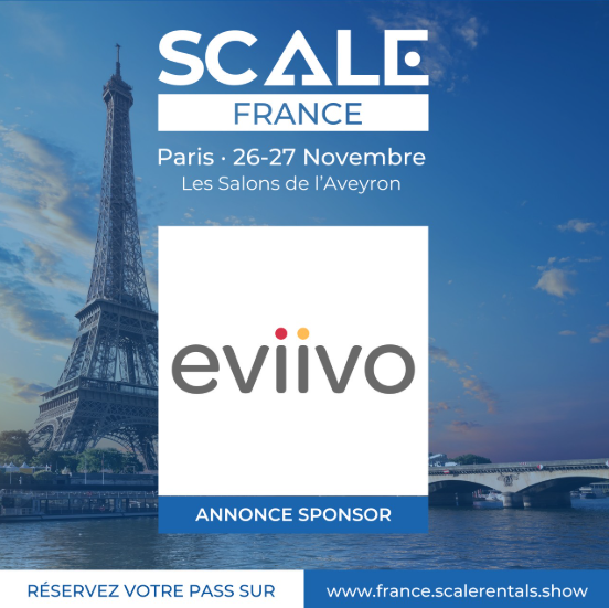 eviivoFR's tweet photo. 🚀 Fier de sponsoriser #ScaleFrance
📅 RDV les 26-27 nov. à Paris pour découvrir comment eviivo simplifie la gestion multipropriétés :
✅ Annonces clonées en 1 clic
✅ Mises à jour auto sur toutes vos OTA
✅ Automatisation ménage &amp; maintenance
👉 On s’y retrouve ?
#LocSaisonnière https://t.co/DGsX8rsdu7